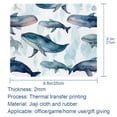 thumbnail image 5 of Whale Square Desk Mat, 8.3x9.8 Inch, Non-Slip Rubber Bottom, Printed, Suitable for Office and Gaming - Gaming Mousepad and Mouse Pad, 5 of 6