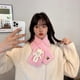 thumbnail image 5 of Bufanda de felpa cálida para niñas y niños, calentador de cuello, bufandas gruesas y suaves con diseño de gato lindo para invierno (rosa), 5 of 5