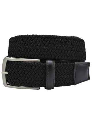 Greg Norman Mens Braided Multi Colored Stretch Golf Belt (32, (400)  NVY/SNDSTN/WHT) 