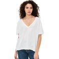 thumbnail image 1 of Remera Nina V de Free People en Marfil, Talle M, Transpirable, 1 of 6