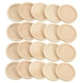thumbnail image 5 of WHAMVOX 50Pcs Khaki Wood Blank Pendant Trays for Crafting Activities, 5 of 8