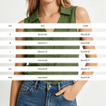thumbnail image 3 of WCJM Collared Sleeveless Button Front Tank Blouse Women Lightweight Cotton Linen V Neck Wood Button Breathable Relaxed Fit Summer Everyday Linen-Like Vest Top, 3 of 6