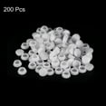 thumbnail image 3 of Unique Bargains 200Pack 12mm(15/32') Dia Plastic Screw Hole Plugs Thread Type Covers, Clear, 3 of 6