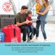 thumbnail image 4 of Bolsa para facturar en puerta J.L. Childress compatible con AirTag, roja, 4 of 7