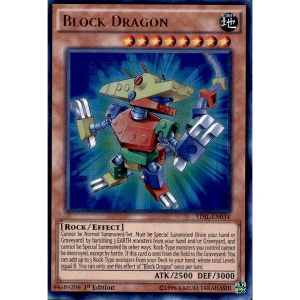 YuGiOh The Dark Illusion Ultra Rare Block Dragon TDILEN034