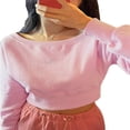 thumbnail image 1 of PENGXIANG Pullovers à Épaules Dénudées avec Strass pour Femmes Manches Longues, 1 of 9