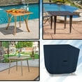 thumbnail image 7 of Square Patio Table Cover 12 Oz Waterproof 100% Weather Resistant Outdoor Square Table Cover with Air Pocket and Drawstrap for Snug Fit (Blue, 29" H x 49" W x 49" D), 7 of 7