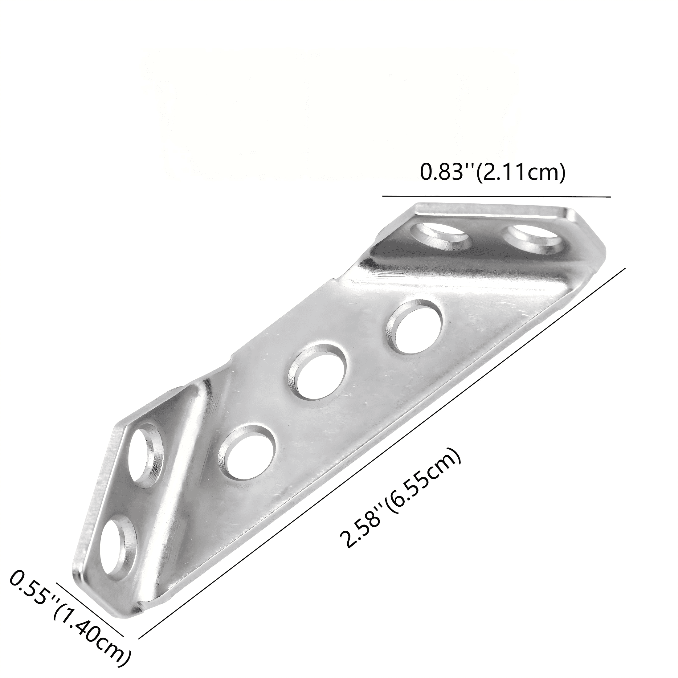 Hyper Tough 2-1/2 in. Stainless Steel Furniture Corner Connectors with Screws, 30 Pack