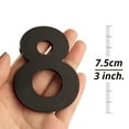 thumbnail image 3 of HASWARE 3 inch (7.5 cm) Self Adhesive House Number Apartment Door Numbers Mailbox Stickers, Acrylic(#6, Black), 3 of 7