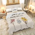 Mothers Day Blanket, Custom Grandmother Gift, Mom's Garden Personalized