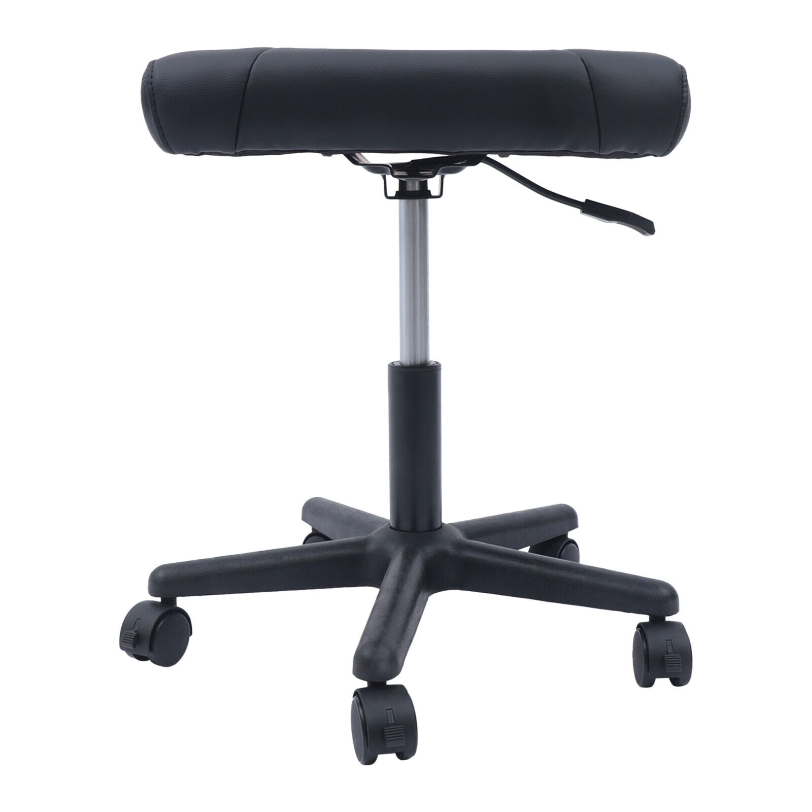 Lilithye Footrest Stool Under Desk Adjustable Height Footrest Ottoman  Ergonomic Foot Stool with Wheels 360° Rolling Footrest for Home Office  (Black)