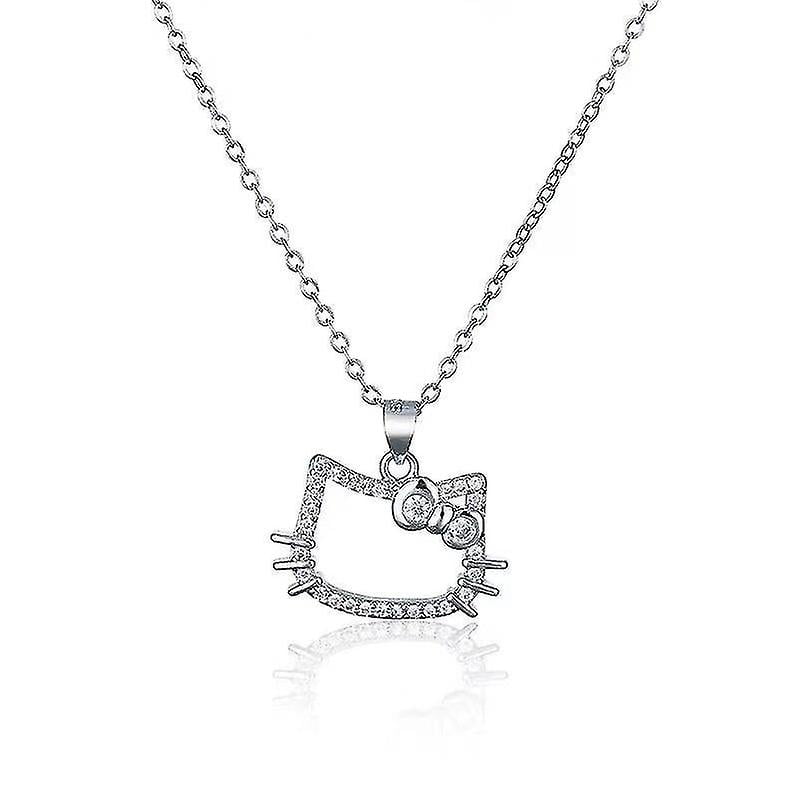 Kimora Lee Simmons for Hello Kitty Diamond White Gold Necklace at 1stDibs | hello  kitty diamond necklace, diamond hello kitty necklace, hello kitty necklace  diamond