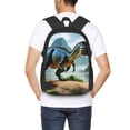 thumbnail image 4 of Fotbe Lake Forest Dinosaur A Mochila para Hombre y Mujer - Tela Oxford 600D Resistente - Mochila Impermeable de Gran Capacidad para Escuela, Viajes y Senderismo, 4 of 6
