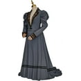 thumbnail image 2 of Victorian Edwardian Dress Medieval Renaissance Ball Gown Women Vintage Edwardian Striped Dress, 2 of 7