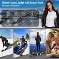 thumbnail image 6 of Unisex Heated Jacket with Battery Pack,Windproof Waterproof Heated Coat for Women Men with Detachable Hood,Heating Jacket for Hiking Skiing Camping Outdoor Winter Snow Wear, 6 of 10