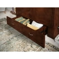 thumbnail image 6 of AFI Raleigh Modern Queen Solid Wood Murphy Bed Chest with Mattress in Walnut, 6 of 10
