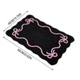 thumbnail image 3 of Bow Knot Bath Mat, Soft Absorbent Artificial Rug for Bathroom Floor, Non-Slip Bedroom Home Decor Entryway Mat, Indoor Living Room Display Enhancement, 15.75" x 23.62", KTFgvq, 3 of 7