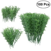 100pcs 1:75 4 Scales Plastic Bamboo Trees Model Train Scenery Landscape Scale (Green)