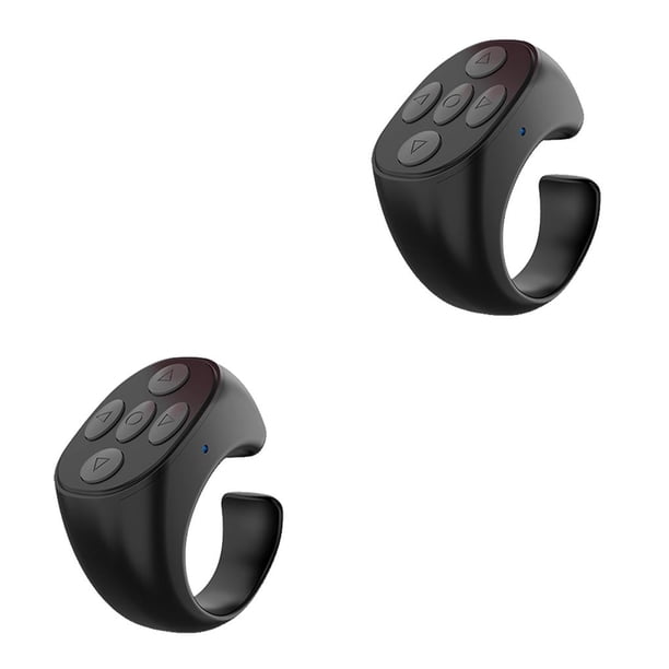 Monstrate Controlador de Selfie para teléfono, compatible con Bluetooth, giro de página inalámbrico, anillo de teléfono móvil, botón de volteo Type2 NO2
