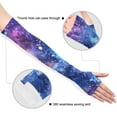 thumbnail image 3 of ALAZA Brightly Glittering Shiny Galaxy UV Sun Protection Arm Sleeves UPF 50+ Compression Cooling Sleeve 1 Pair, 3 of 7