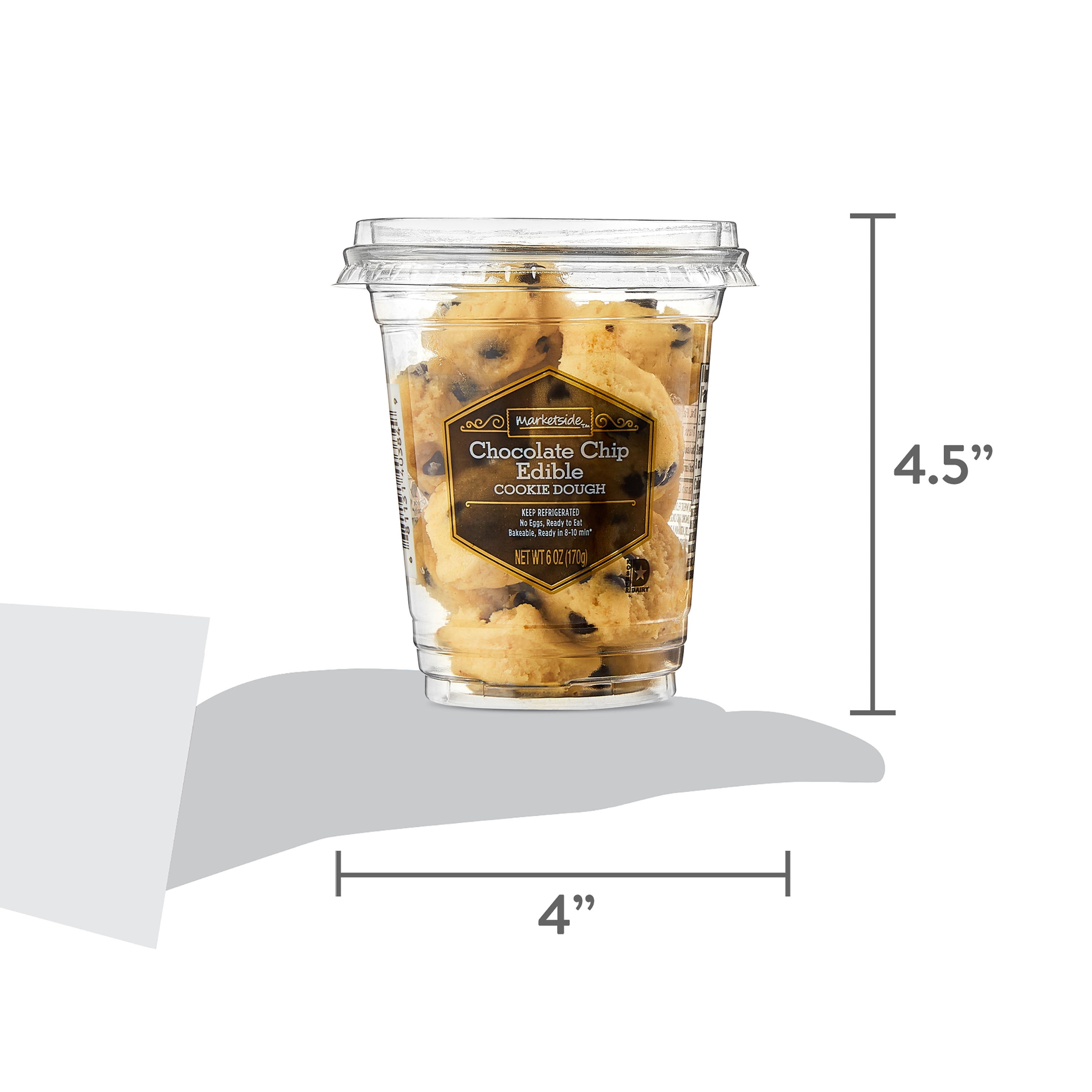 Marketside Chocolate Chip Edible Cookie Dough, 5.4 oz