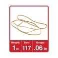 thumbnail image 2 of Universal UNV01117 0.06 in. Gauge Size 117 Rubber Bands - Beige (210/Pack), 2 of 4