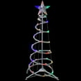 thumbnail image 5 of Northlight 3ft LED Lighted Spiral Cone Tree Outdoor Christmas Decoration - 36" White, 5 of 6