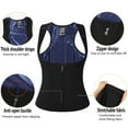 thumbnail image 3 of ANYFIT WEAR Sauna Suit for Women Waist Trainer Vest Sweat Tank Top Body Shaper with Zipper, 3 of 7