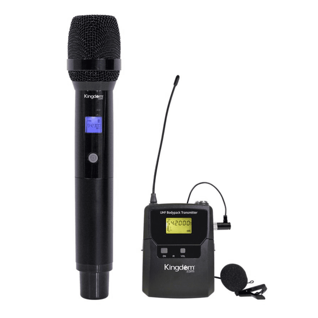 Kingdom SYS2V7000HL True Diversity UHF Wireless Mic System, Handheld + Lavalier