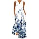 thumbnail image 2 of ICHUANYI Clearance Women Casual Loose Printed Tank Dress Beach V-neck Pocket Sundress Sleeveless Dresses(White, M) ICHUANYI WER2023080807515, 2 of 5