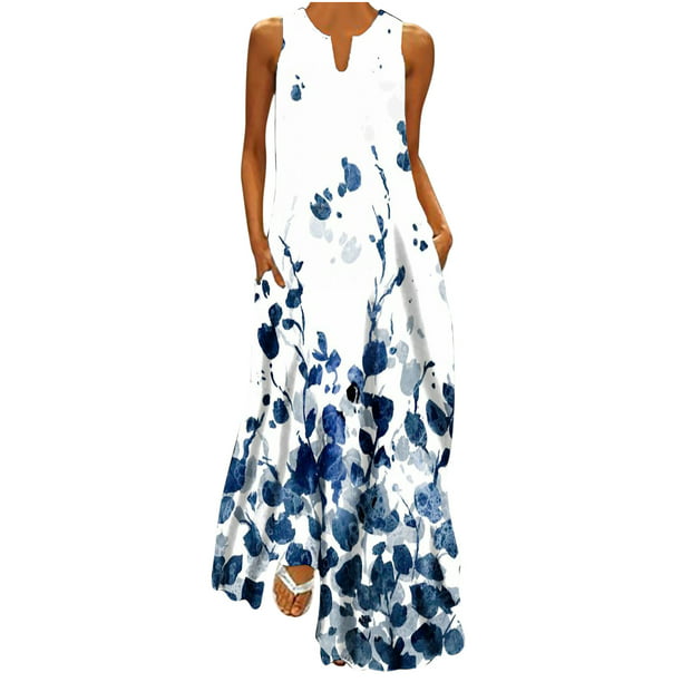 Summer Dresses for Women 2023, Womens Casual Loose Maxi Sundress Long ...