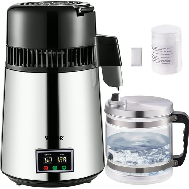 VEVOR Water Distiller, 4L Distilled Water Maker, Pure Water Distiller
