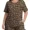 03LD Khaki, variant on Women’s Plus Size Pajama Set Short Sleeve Top & Ruffle Shorts 2-Piece Sleepwear Soft Stretchy Loungewear with Elastic Waist