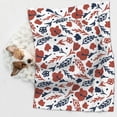 thumbnail image 6 of Naloa Red Blue Leaves Dog Blanket, 3 Sizes Cat Blanket for Indoor Cats Large Medium Small Dog Gifts-Large, 6 of 8