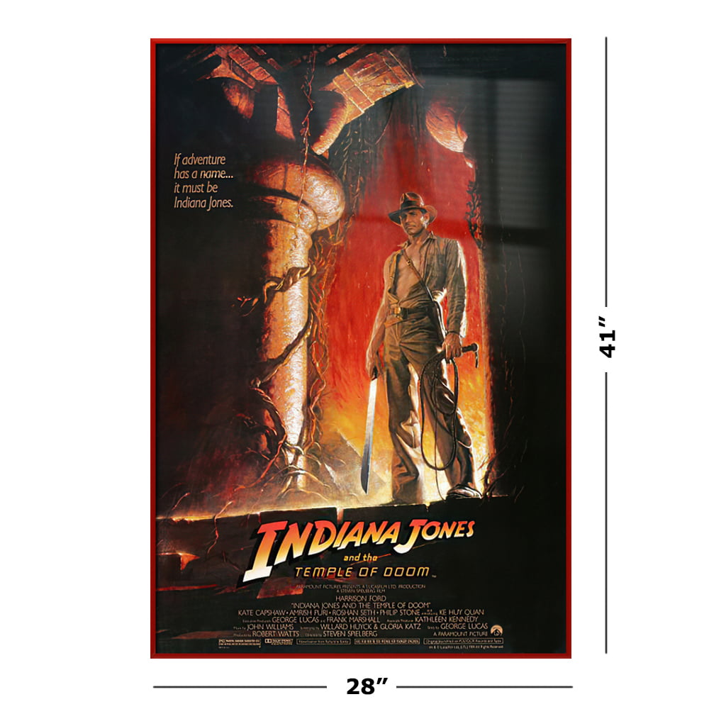 INDIANA JONES AND THE TEMPLE OF DOOM MOVIE POSTER 27x40 ORIGINAL ADVANCE STYLE