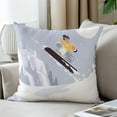 thumbnail image 3 of LALILO Throw Pillow Covers Snowboarding Snowy Winter Slope And Cushion Cover 18" x 18", 2 Pack, 3 of 6