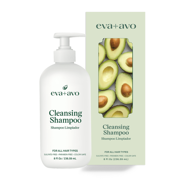 Eva + Avo Sulfate Free Shampoo with Avocado Oil, 8 fl oz photo 1