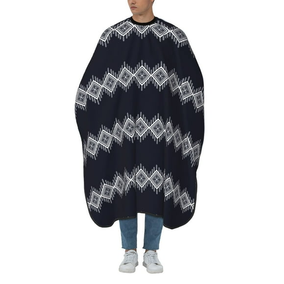 ZICANCN Hair Cutting Cape for Adults, Ethnic Ikat Art Cape Salon Barber Cape for Hair Stylist Shampoo Capes Waterproof 55x66 IN