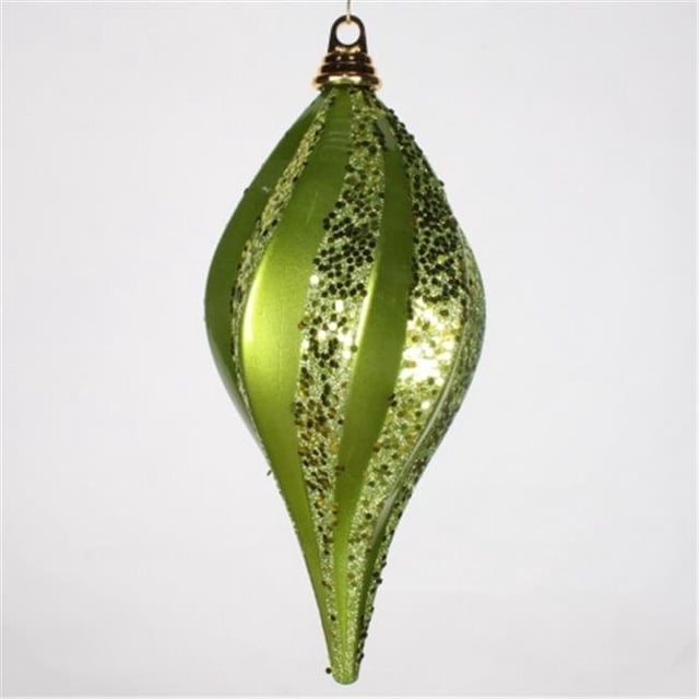 12'' Lime Candy Glitter Swirl Drop