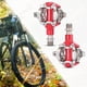 thumbnail image 3 of Pedales de bicicleta Sharpla Aluminio Autoblocante con Clips Pedal Piezas de bicicleta s rojo, 3 of 6