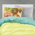 thumbnail image 2 of Abstract Flowers Blossoms Fabric Standard Pillowcase, 2 of 2