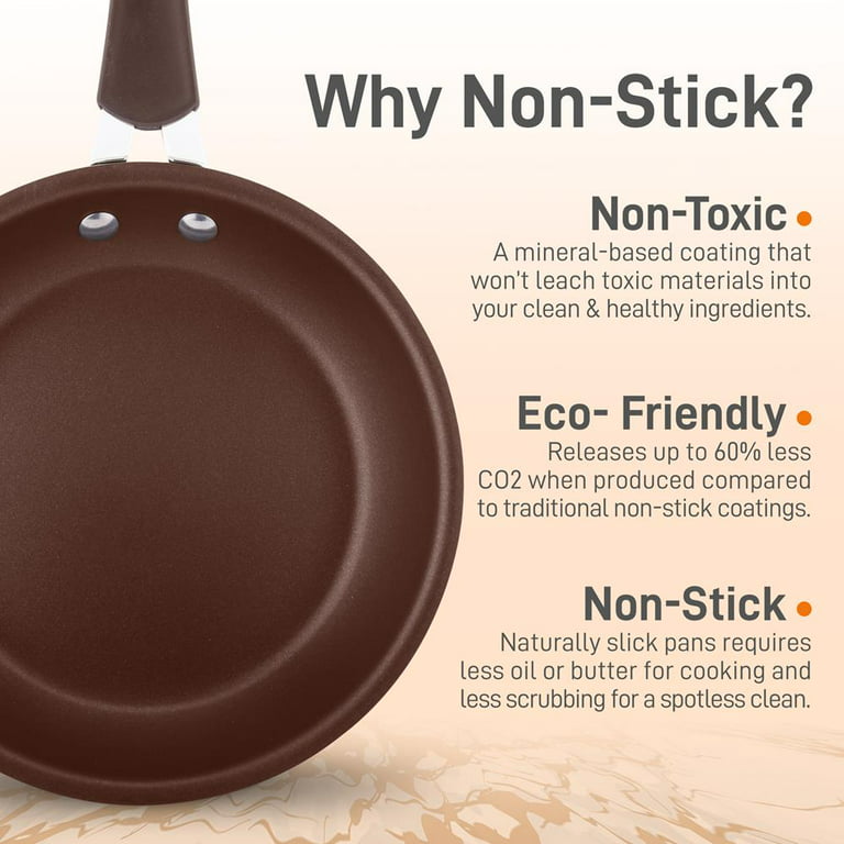 NutriChef 8'' Small Pan Non-Stick High-Qualified Kitchen Cookware, Heat  Resistant Lacquer Outside - Yahoo Shopping