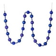 thumbnail image 1 of Vickerman M183522 6 ft. Cobalt Blue Stripe Ball Garland, 1 of 1