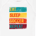 thumbnail image 4 of Inktastic Eat Sleep Soccer Repeat Boys or Girls Baby Bodysuit, 4 of 5