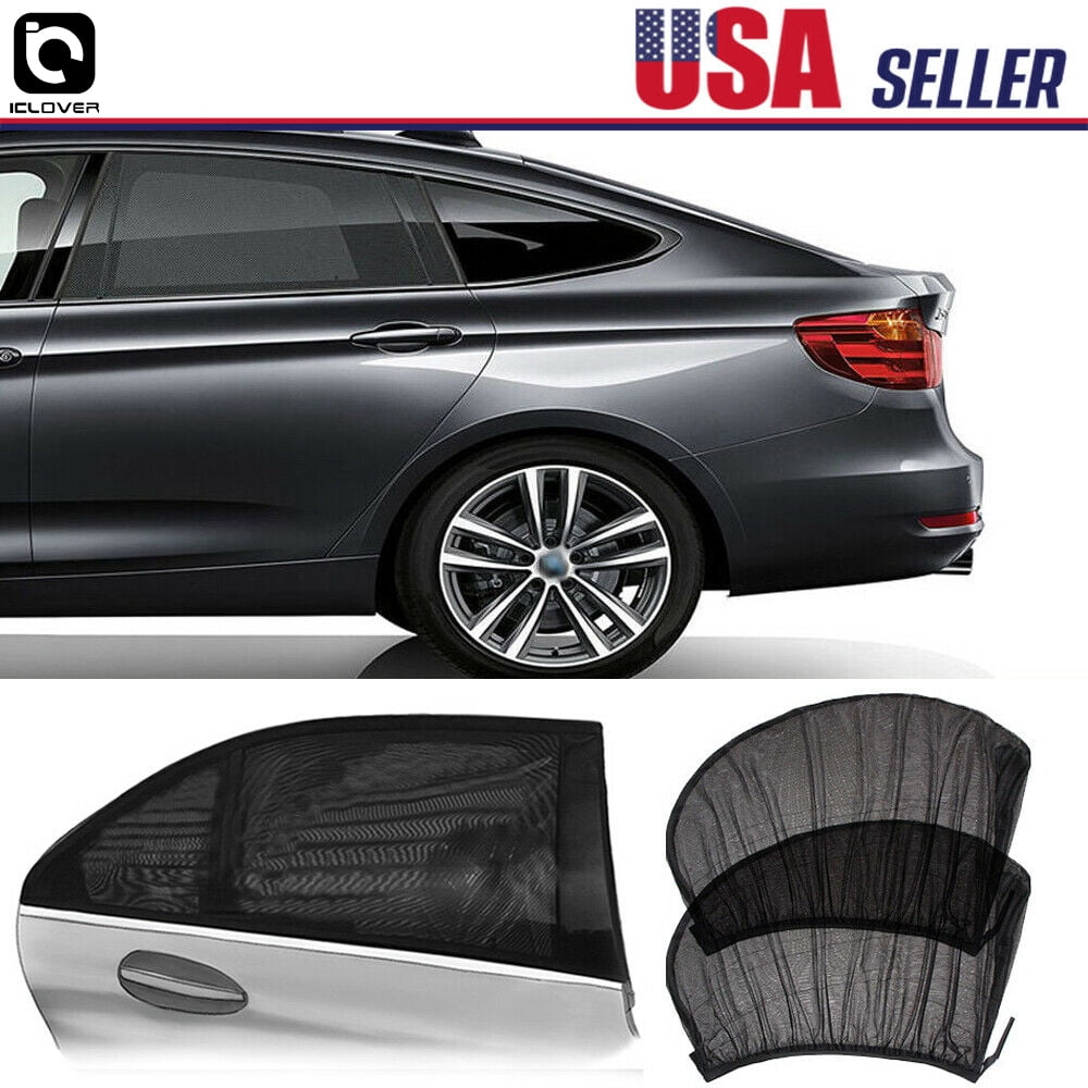 IClover 2Pcs Car Side Window Shade Screen Cover Sunshade Breathable [39