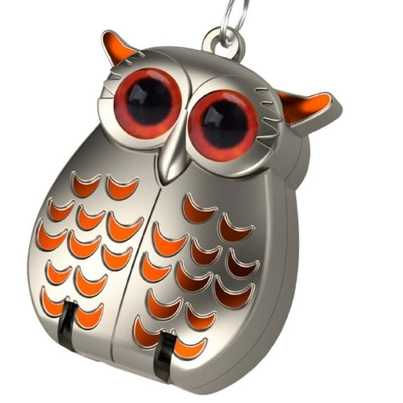 LangPing Owl Keychain Nail Clippers, Stainless Steel Mini Nail Clippers for On-the-Go Grooming, Cute Owl Design Keychain and Nail Clippers Combo, I Gift for Friends and Family