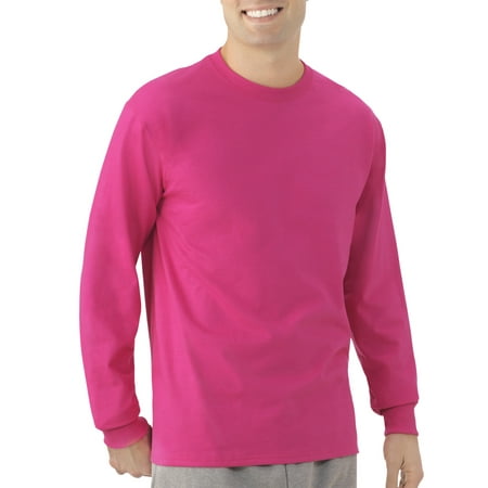 loom fruit sleeve long men platinum eversoft shirt 4x dialog displays option button additional opens zoom big walmart