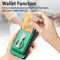 thumbnail image 4 of For Iphone 15 Pro Skin Feel Ring Holder Wallet Magnetic Phone Case(Green),iPhone 16 Plus, 4 of 8