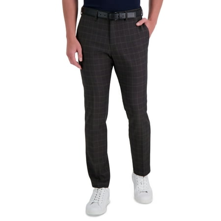 Kenneth Cole REACTION Mens Techni-Cole Performance Tech Pocket Slim Fit Dress Pant 38W x 32L Medium Grey