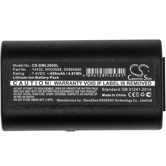 battery for DYMO  260P 280 PnP LabelManager 260 280, 3M  PL200 14430 W003688 S0895880 , DYMO  S0915380 1758458 14430 W003688 S089588